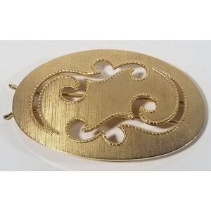 Caroline gold tone hair barrette mcm jewelry vanity vintage